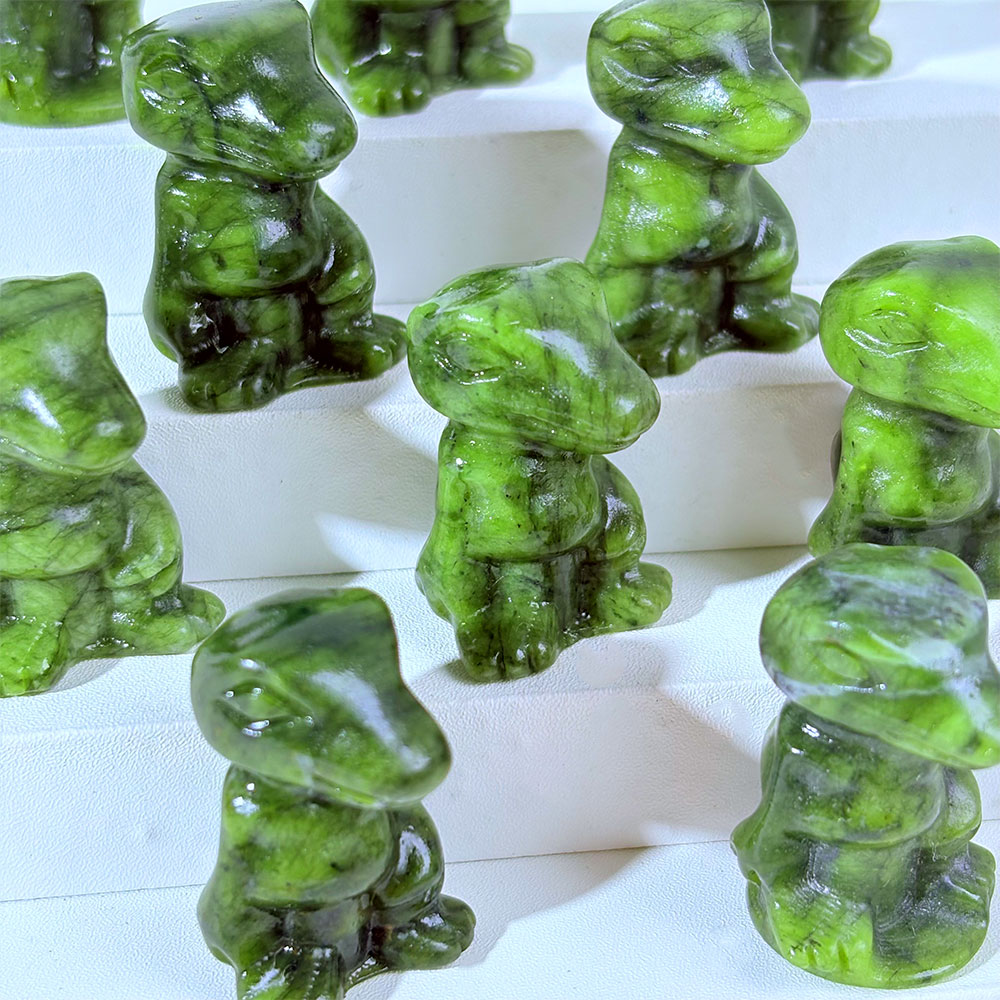 Dinosaur And Craft - 1PC Natural Crystal Green Jade Mini
