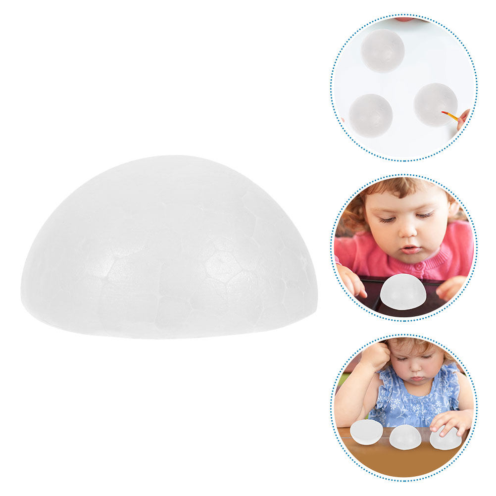 Art Craft Decoration - 100Pcs Reusable Polystyrene Foam Half Balls