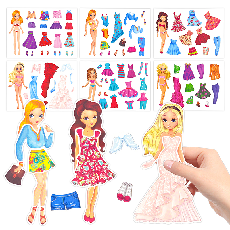 Art Craft For Preschoolers - Dress Up Stickers Make Your Own