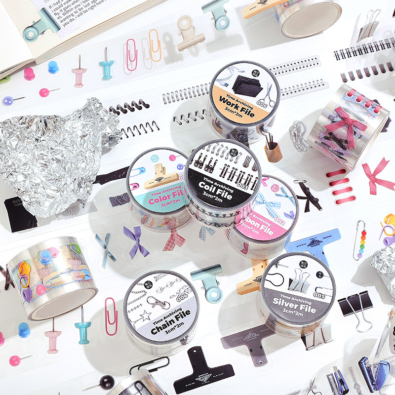 Washi Tape Rolls - Card Lover 1 Roll [Time Archive