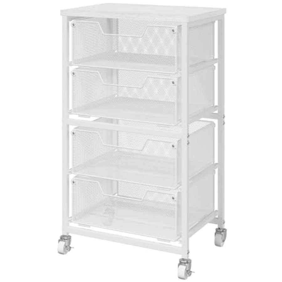 Art & Craft Paper Ideas - 4-Drawer Rolling Storage Cart with Drawers