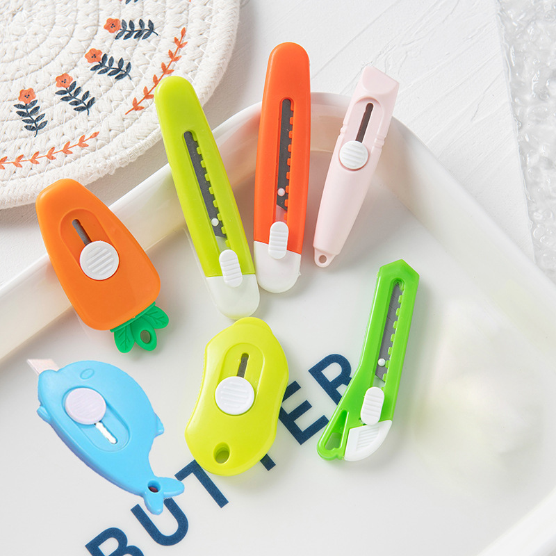 Art Craft Stationery - 1/5pcs Mini Cartoon Practical Craft Knife