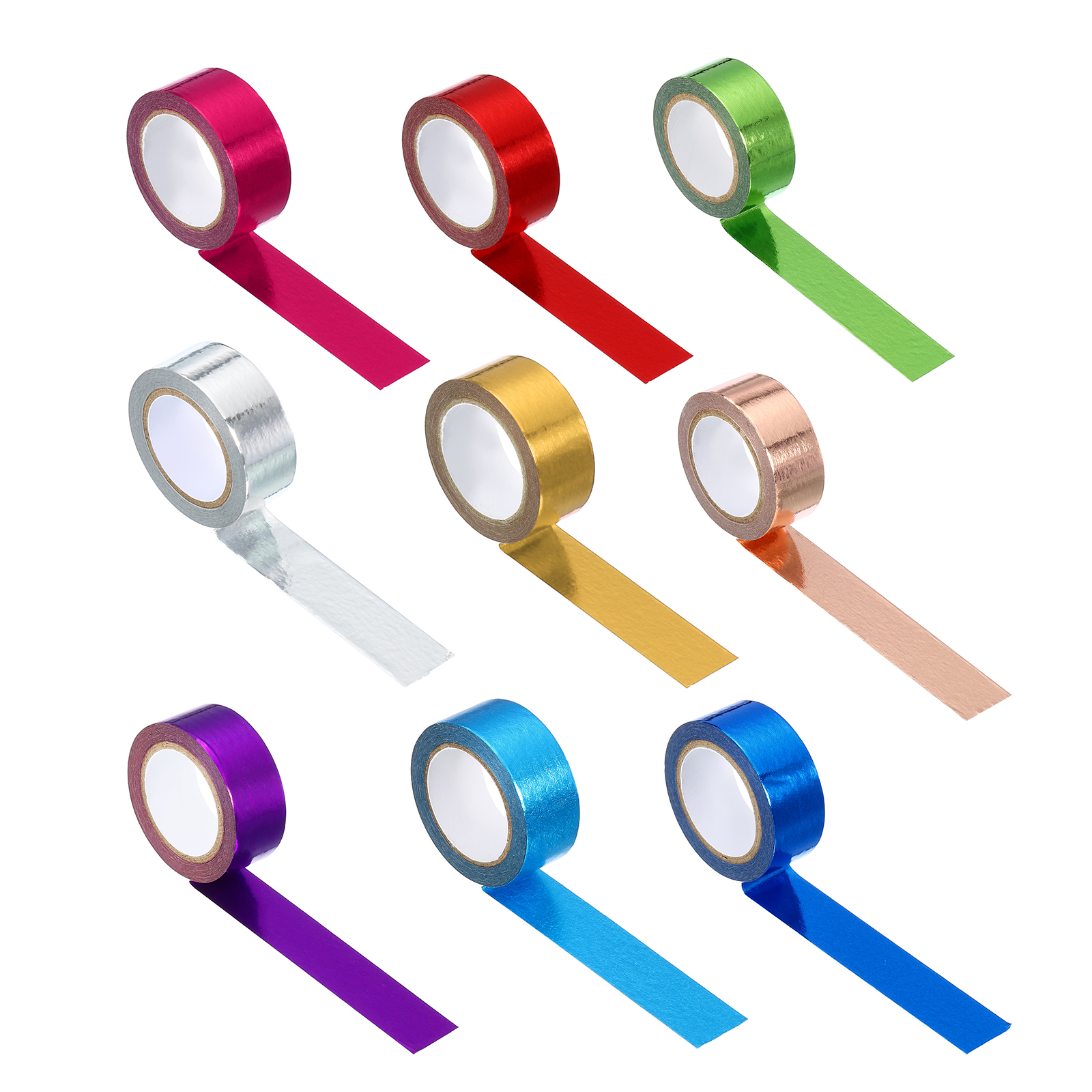 Art Craft Stationery - 3 Roll 15mmx5m Metallic Washi Tape
