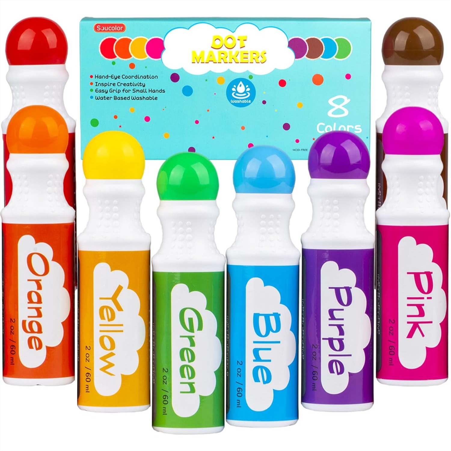 Art Craft For Preschoolers - Dot Markers for Toddlers 8 Colors