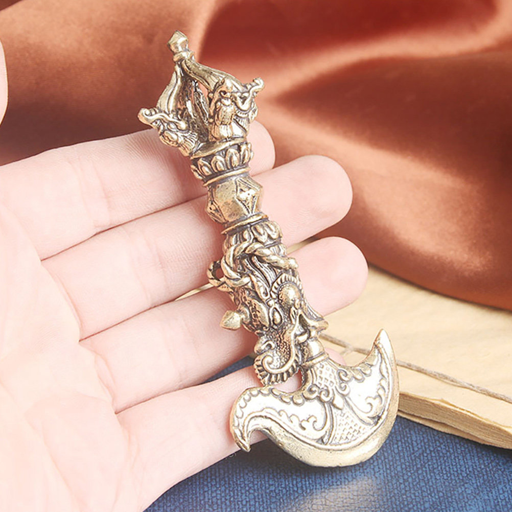 Art Craft Decoration - Retro Brass Vajra Pestle Decor Unique