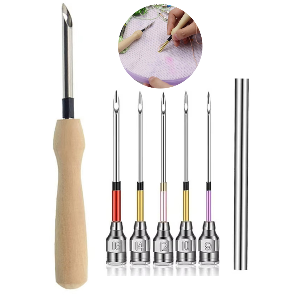 1set Punch Needle Tool Kit Emb - Embroidery Hoop Kit 评论和价格