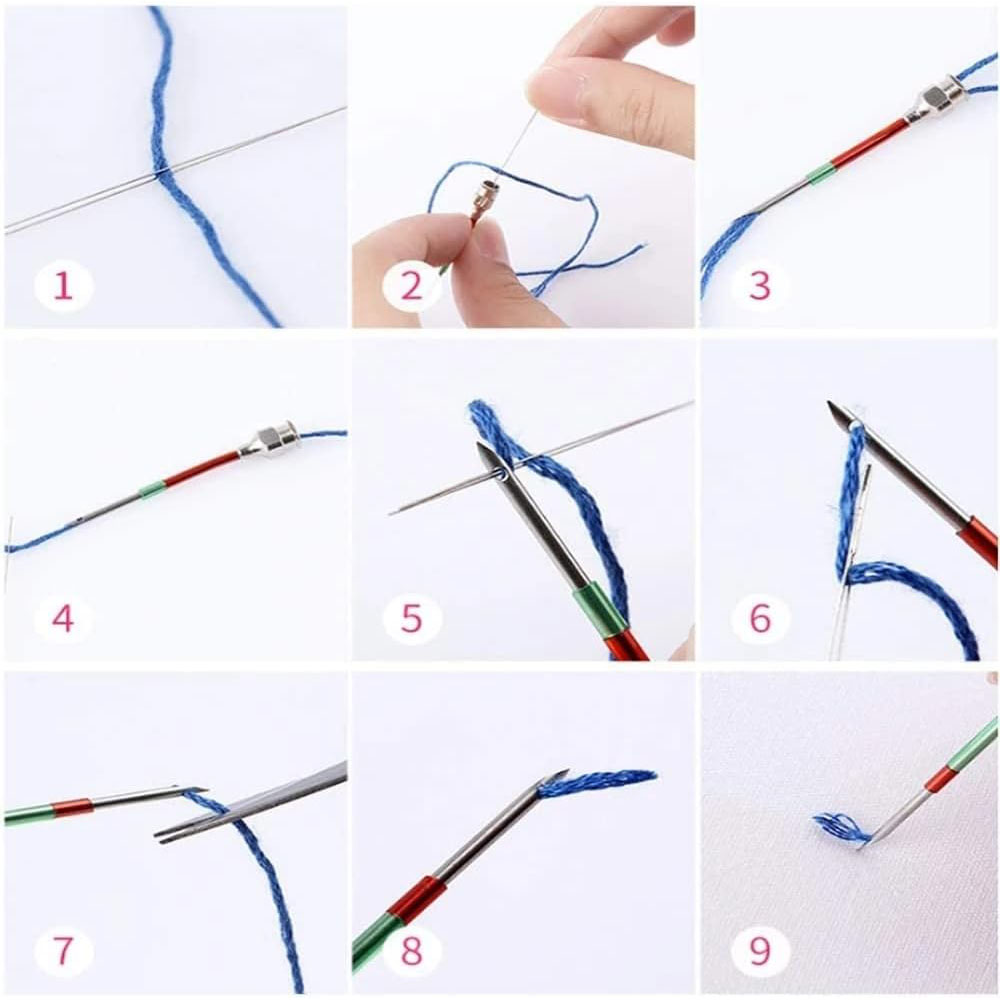 1set Punch Needle Tool Kit Emb - Embroidery Hoop Kit 评论和价格