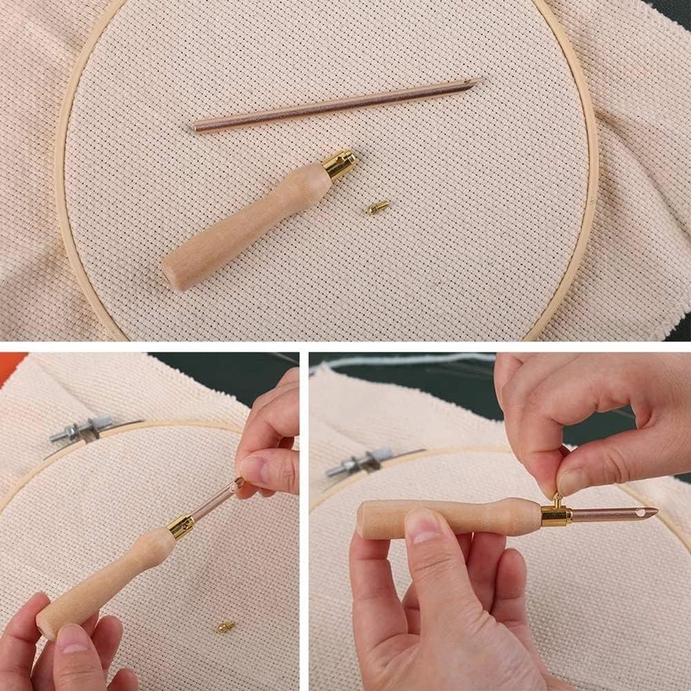 1set Punch Needle Tool Kit Emb - Embroidery Hoop Kit 评论和价格