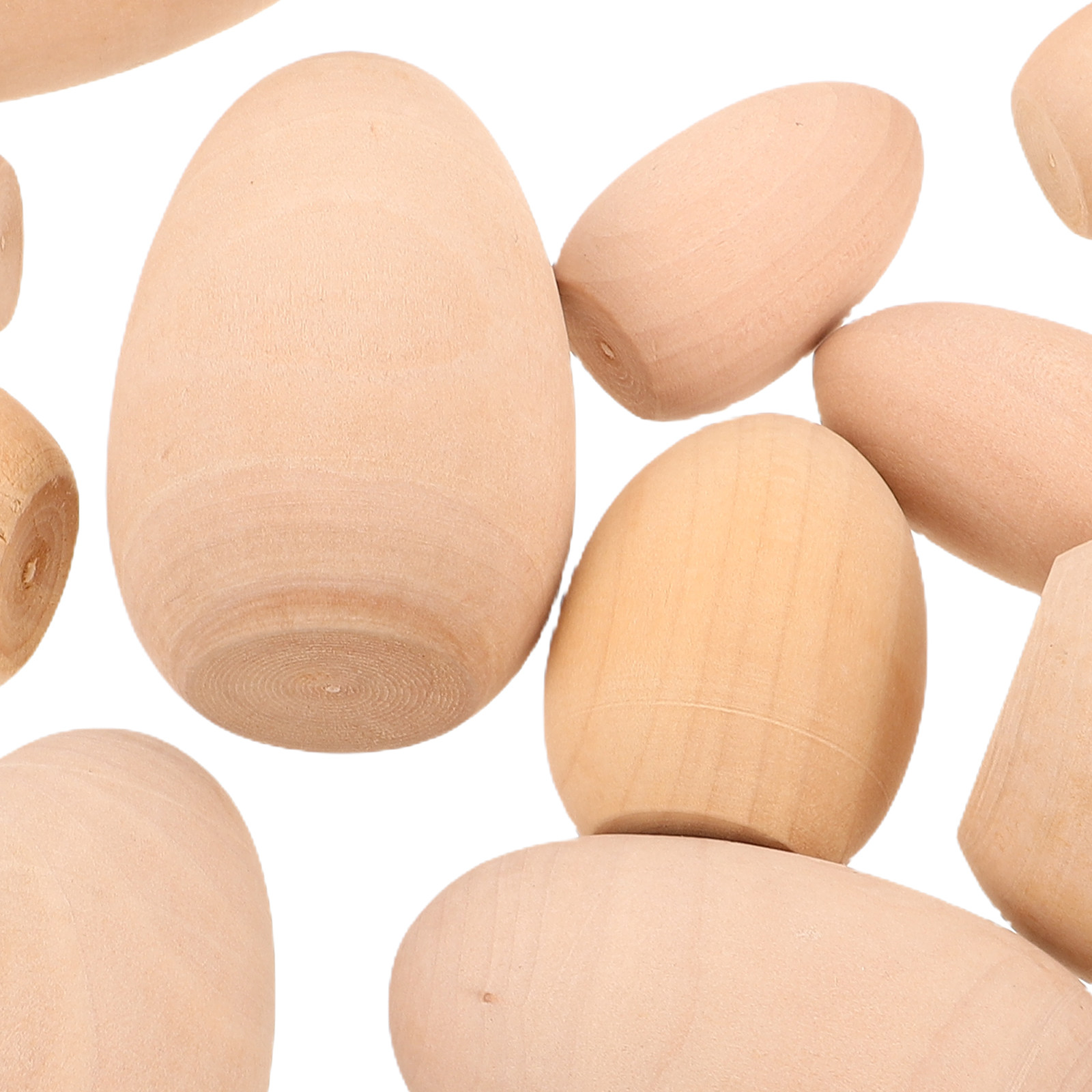 15Pcs Wooden Blank Easter Eggs - Art Craft Easter 评论和价格