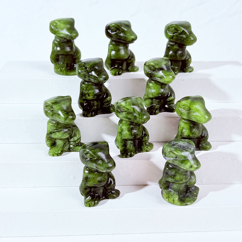 1PC Natural Crystal Green Jade - Dinosaur And Craft 评论和价格