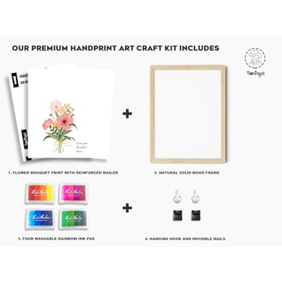 Flower Bouquet Handprint Art C - Art & Craft Paper Ideas 评论和价格