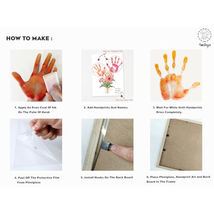 Flower Bouquet Handprint Art C - Art & Craft Paper Ideas 评论和价格