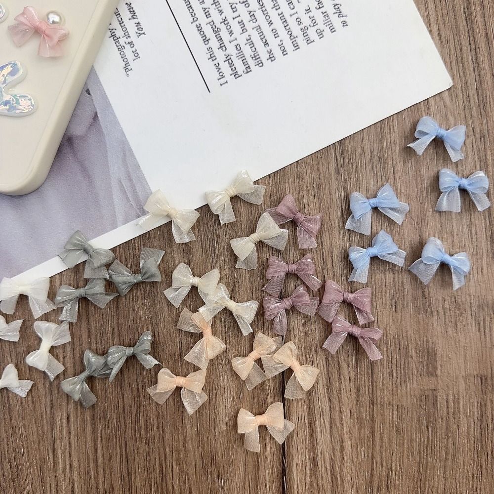 10Pcs Colorful Bow Pearlescent - Art Craft Decoration 评论和价格