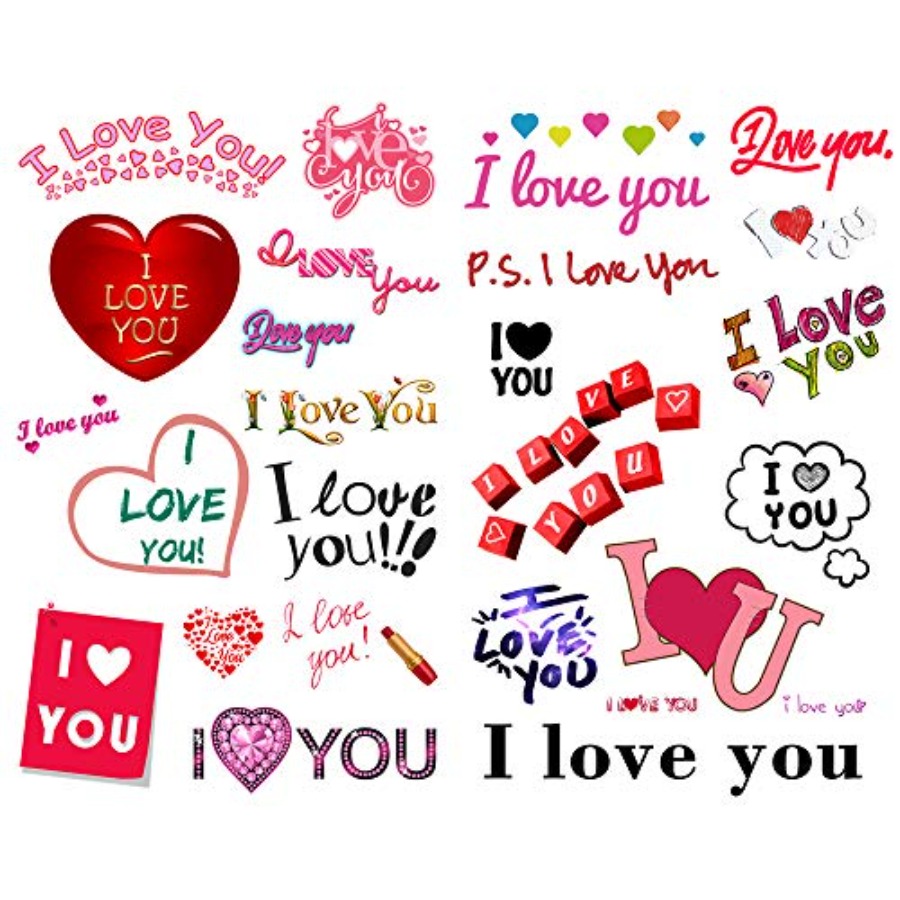 Red Heart I Love You Words Aes - Art Craft Stationery 评论和价格