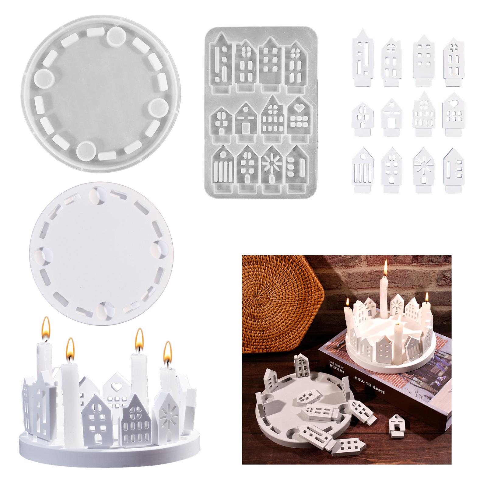 Hollow House Rabbit Candle Hol - Art Craft Easter 评论和价格