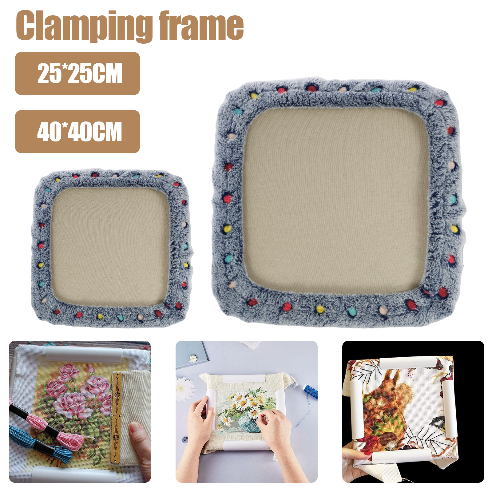 Punch Needle Frame Square Embr - Embroidery Hoop Kit 评论和价格