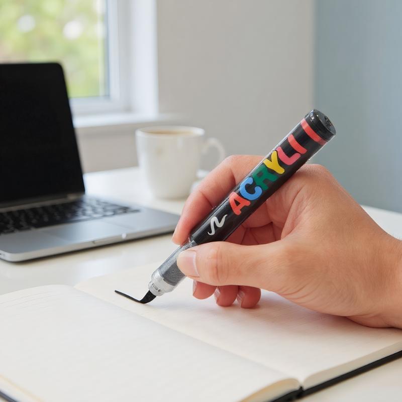 8pcs Black And White Acrylic P - Illustration Marker Set 评论和价格