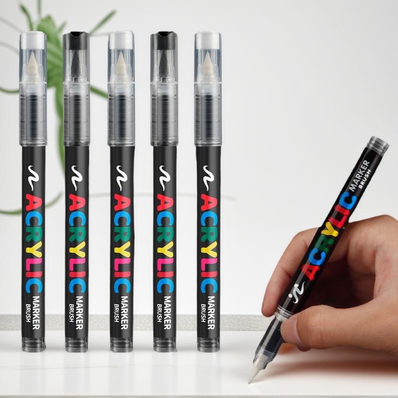 8pcs Black And White Acrylic P - Illustration Marker Set 评论和价格