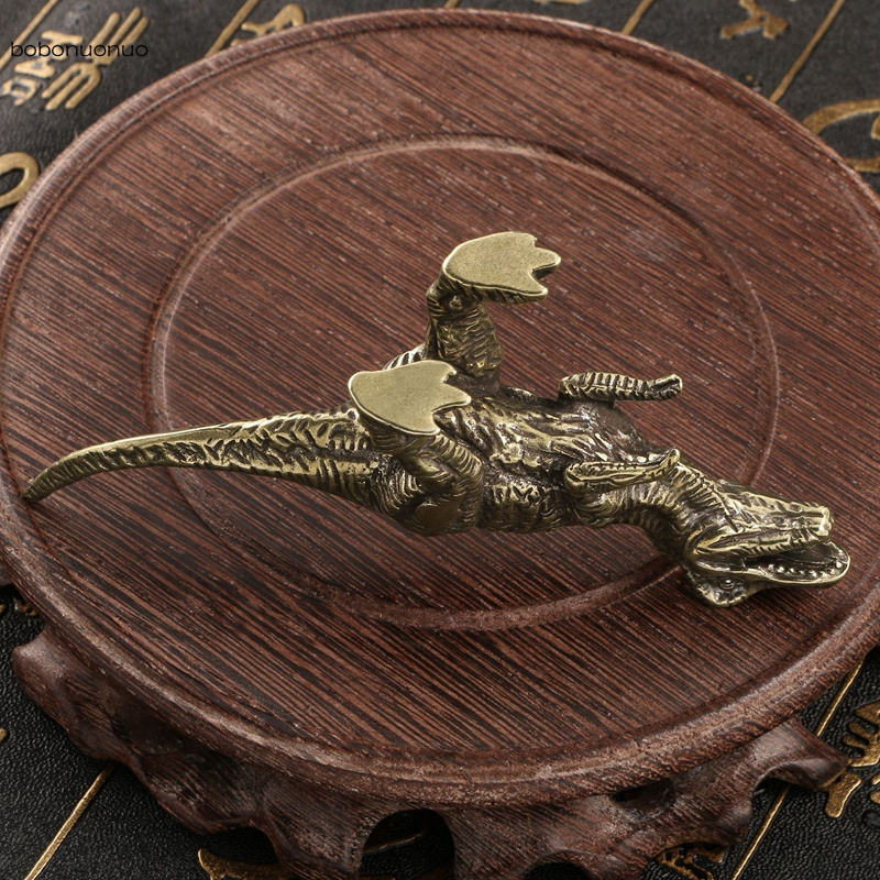 Antique Brass Dilophosaurus Di - Dinosaur And Craft 评论和价格