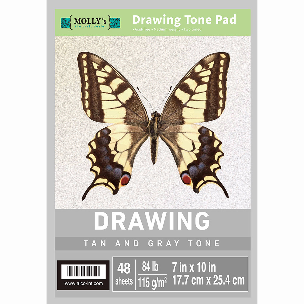 7x10 Inch Drawing Tone Pad PK4 - Art Craft Stationery 评论和价格