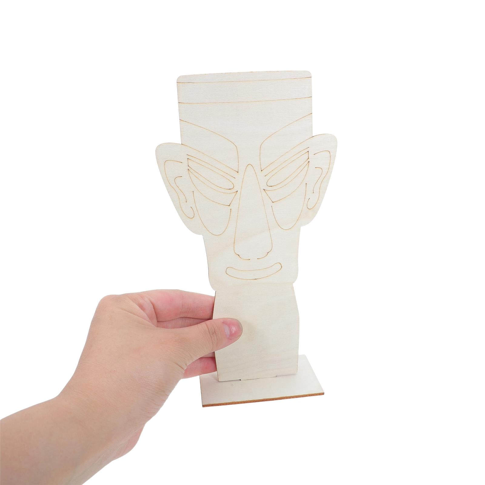 4Pcs Sanxingdui Wooden Mask Cu - Art Craft Museum 评论和价格