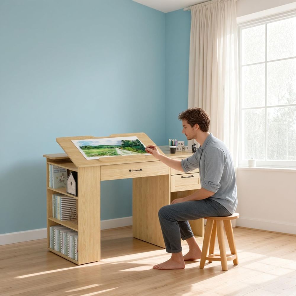 Adjustable Desk with Storage,  - Art & Craft Paper Ideas 评论和价格