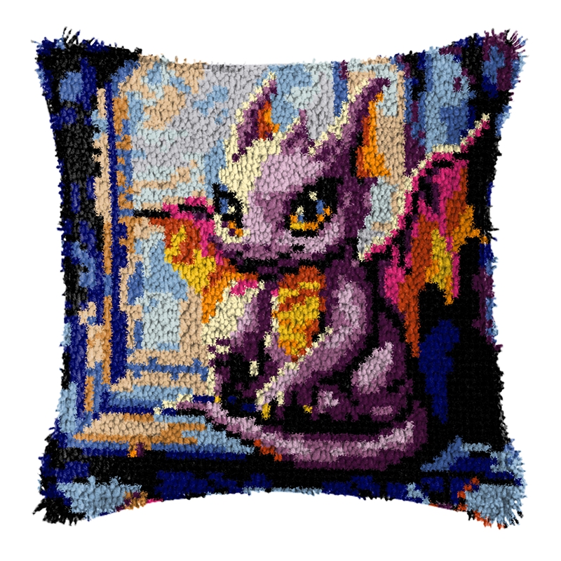 Dinosaur Latch Hook Pillow Kit - Dinosaur And Craft 评论和价格