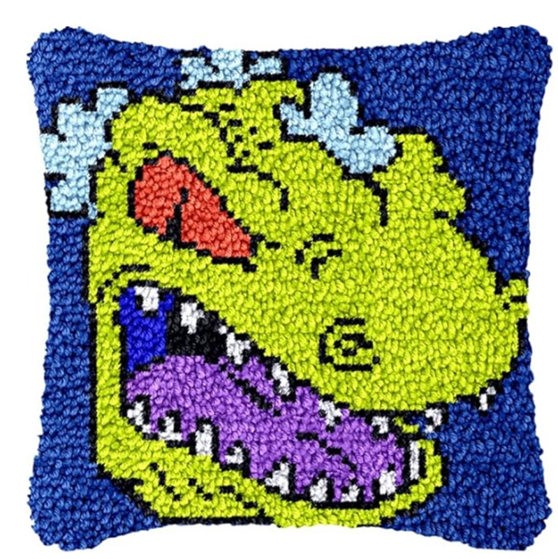 Dinosaur Latch Hook Pillow Kit - Dinosaur And Craft 评论和价格