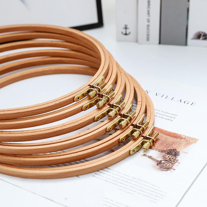 4-12inches Beech Round Wooden  - Embroidery Hoop Kit 评论和价格