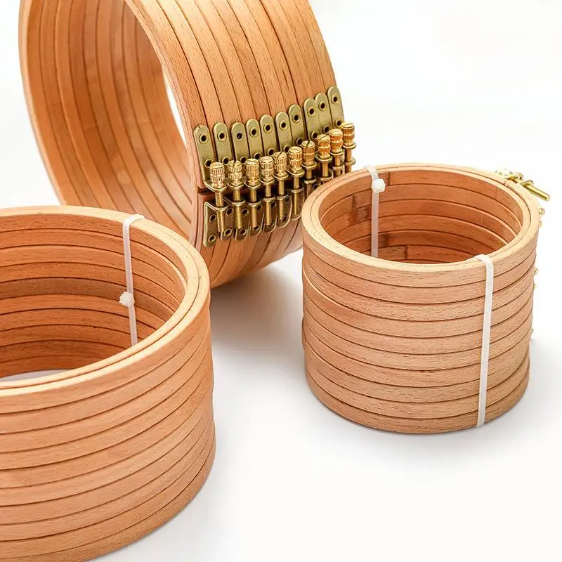 4-12inches Beech Round Wooden  - Embroidery Hoop Kit 评论和价格