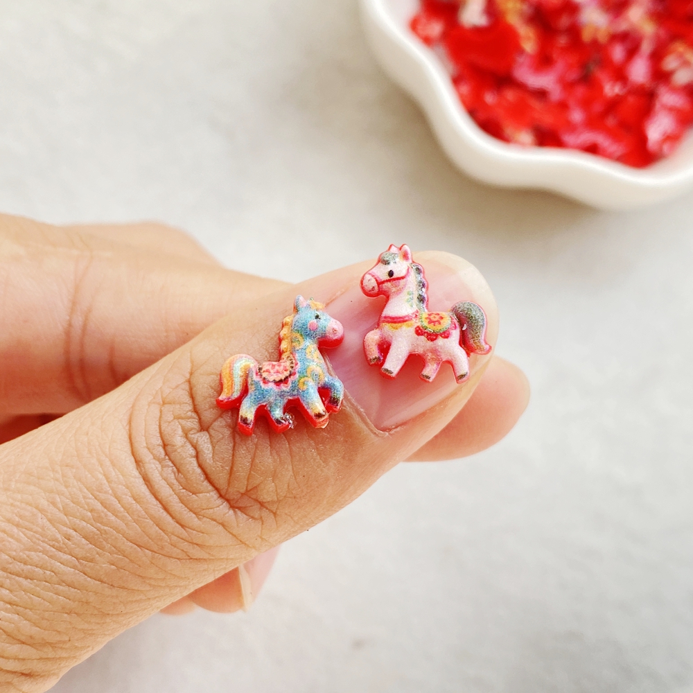 50pcs Resin Cute Mini Red Anim - Art Craft Easter 评论和价格