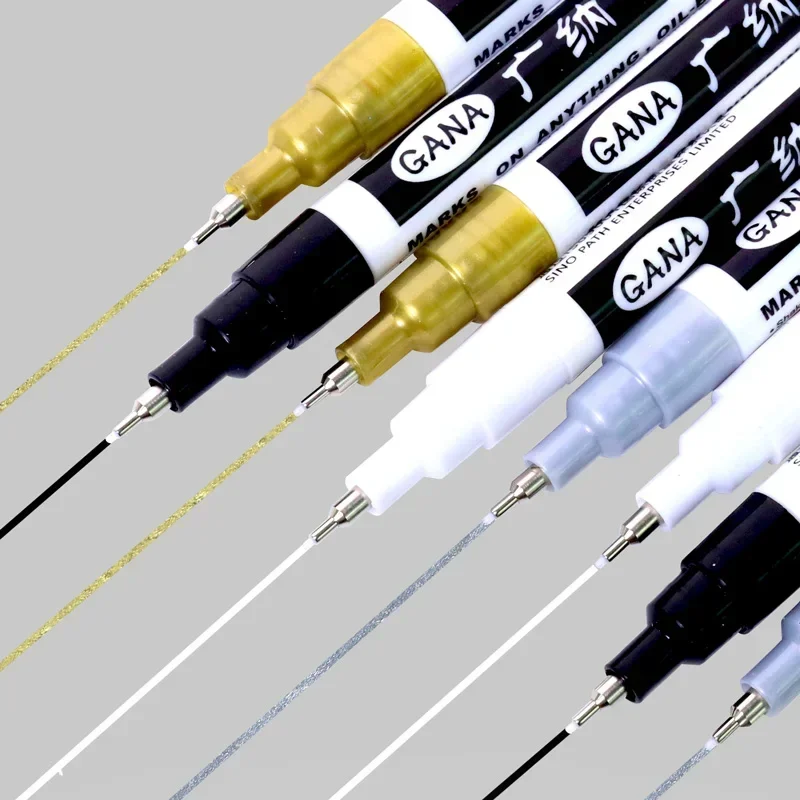 4Pcs/set Oil Based White Black - Illustration Marker Set 评论和价格
