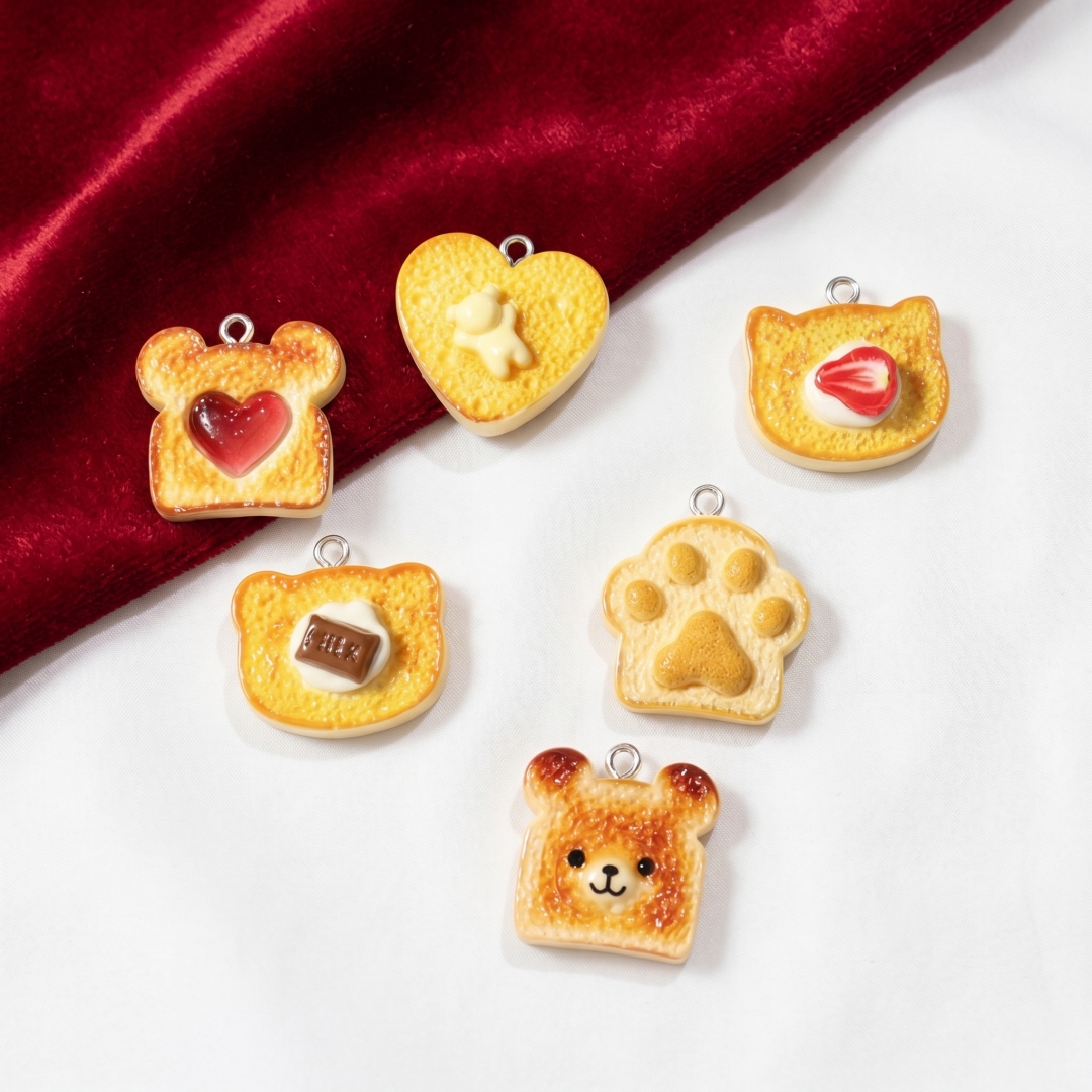 10pcs Resin Plastic Bread Pend - Art Craft Decoration 评论和价格