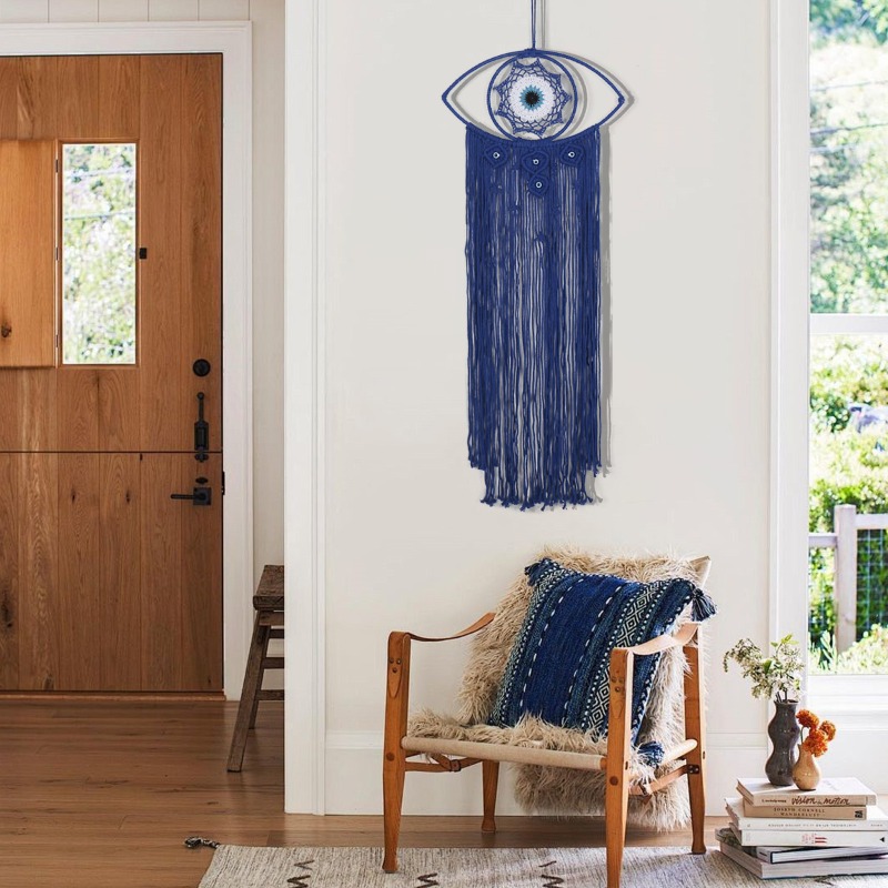 Nordic Handwoven Evil Eye Tape - Art Craft Decoration 评论和价格