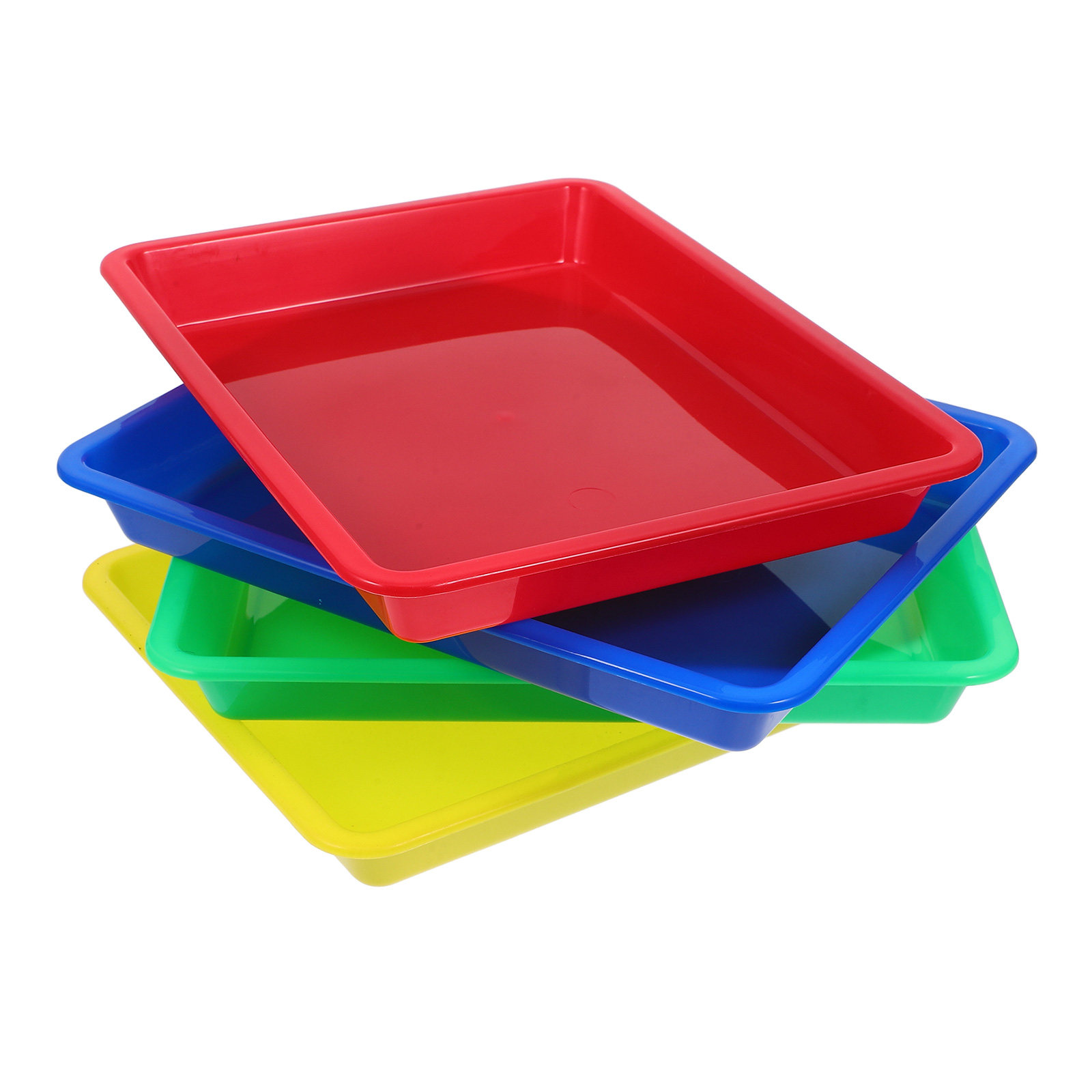 4Pcs Colorful Storage Trays Mu - Art Craft Stationery 评论和价格