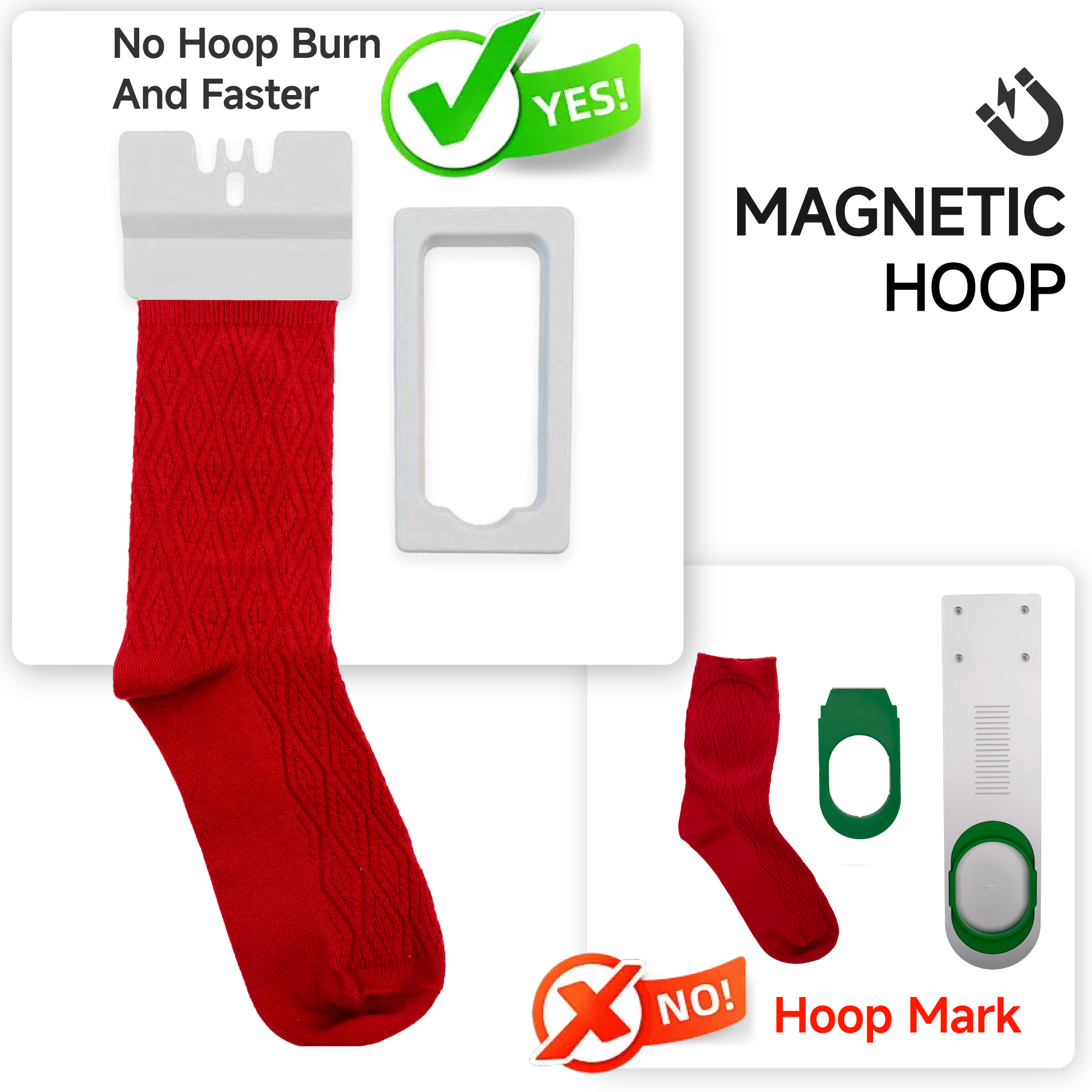 4/6/8in1s Magnetic Hoop kits F - Embroidery Hoop Kit 评论和价格