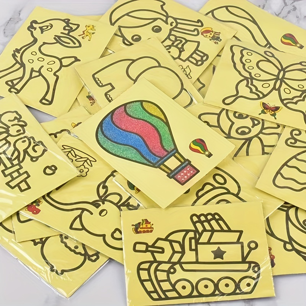 Childrens DIY Sand Art Kit Car - Art Craft For Preschoolers 评论和价格