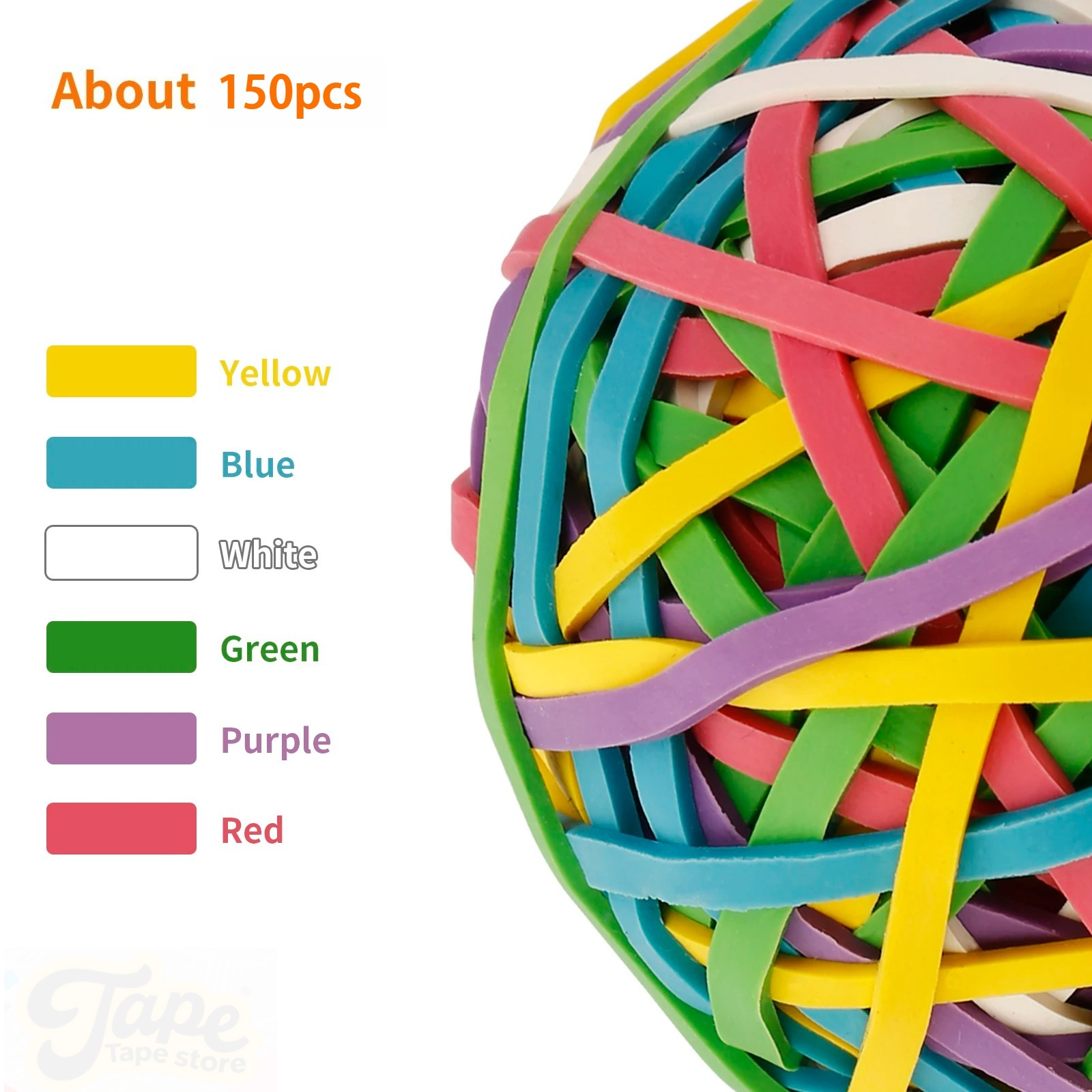 Rubber Band Ball Elastics150 p - Art Craft Stationery 评论和价格