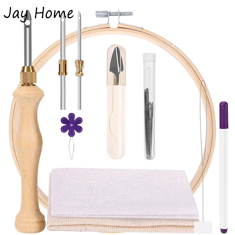 Punch Needle Starter Kit with  - Embroidery Hoop Kit 评论和价格