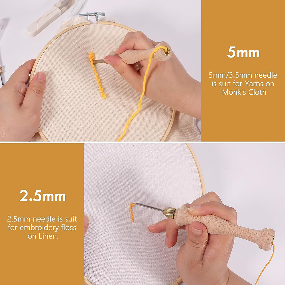 Punch Needle Starter Kit with  - Embroidery Hoop Kit 评论和价格