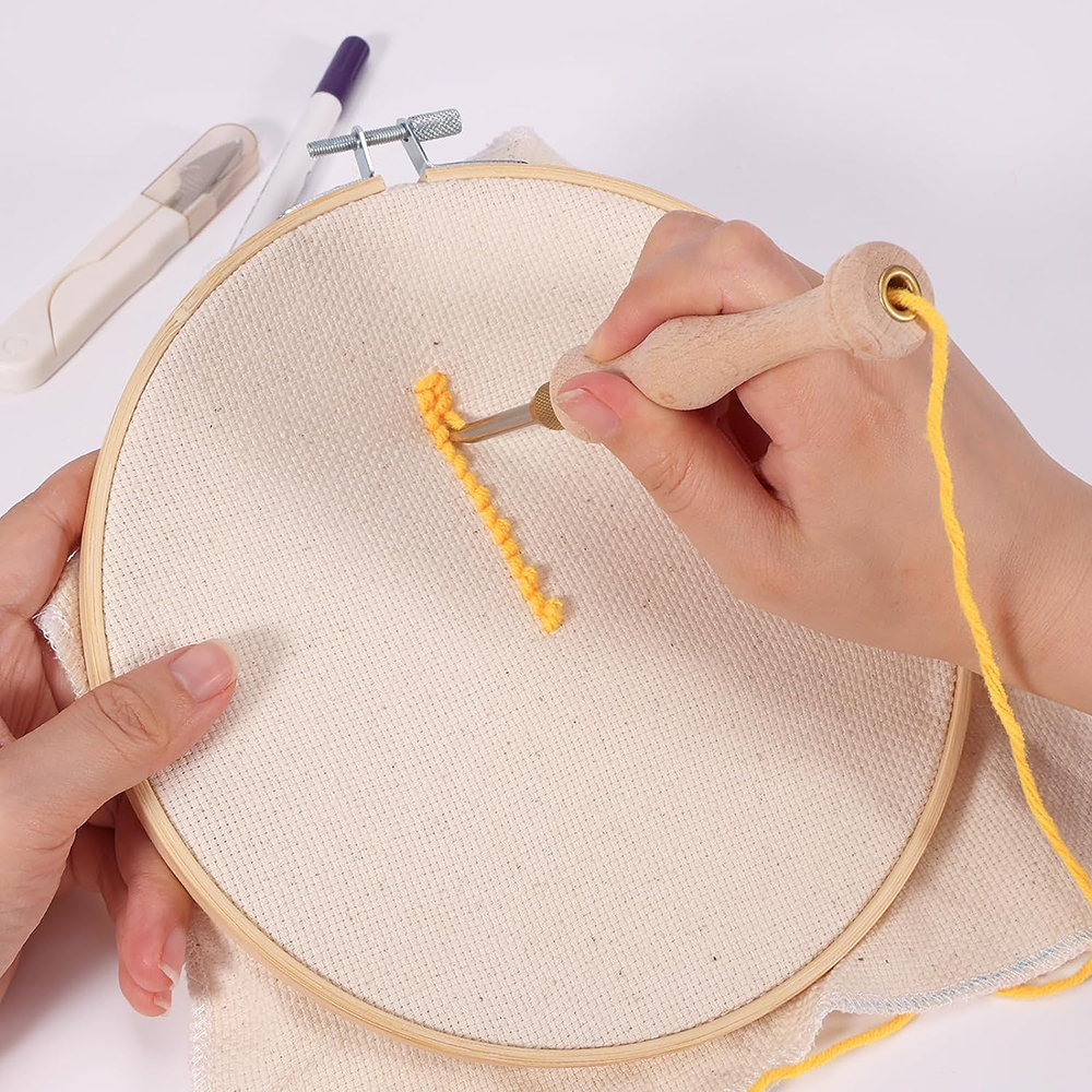 Punch Needle Starter Kit with  - Embroidery Hoop Kit 评论和价格