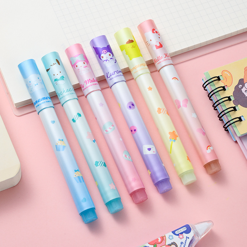 6Pcs Sanrio Hello Kitty Highli - Illustration Marker Set 评论和价格