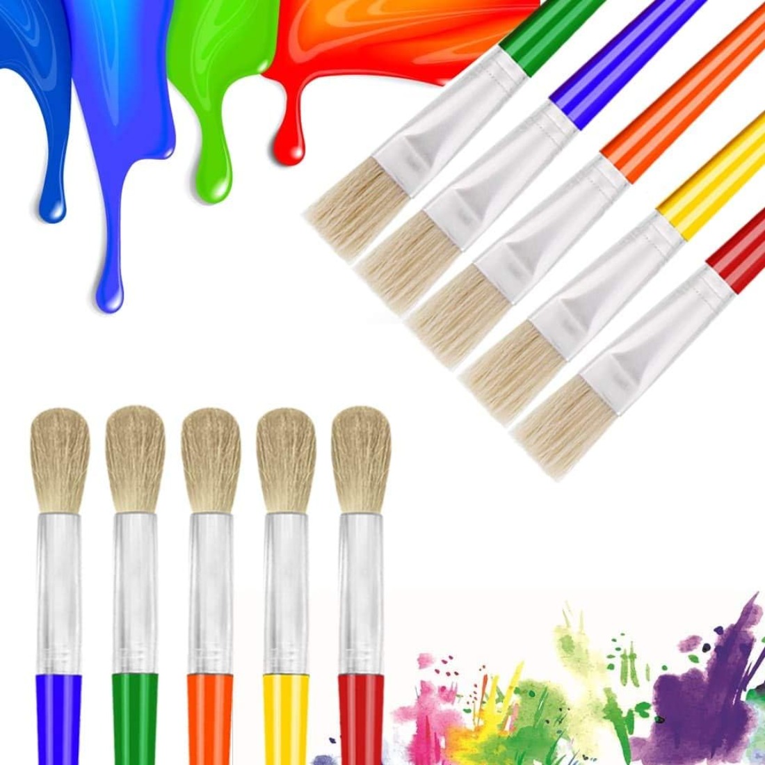 This 10-piece set of kids pain - Art Craft For Preschoolers 评论和价格