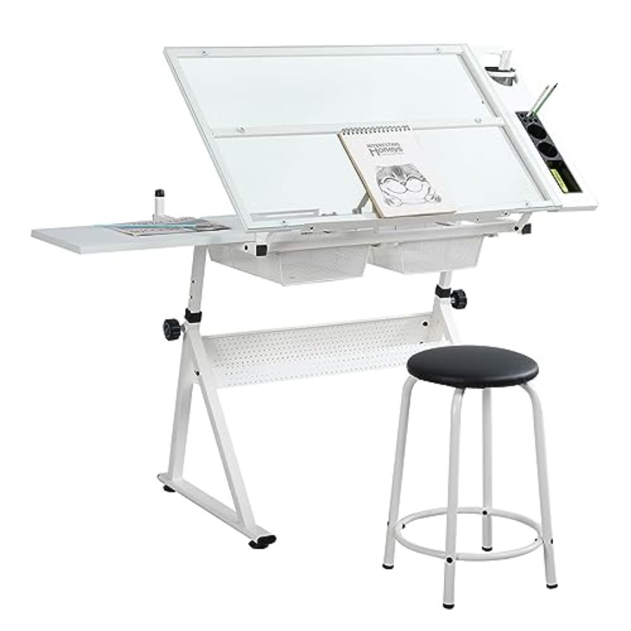 Drafting Table with Stool Mode - Art & Craft Paper Ideas 评论和价格