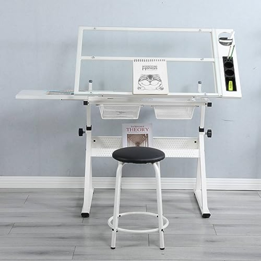Drafting Table with Stool Mode - Art & Craft Paper Ideas 评论和价格