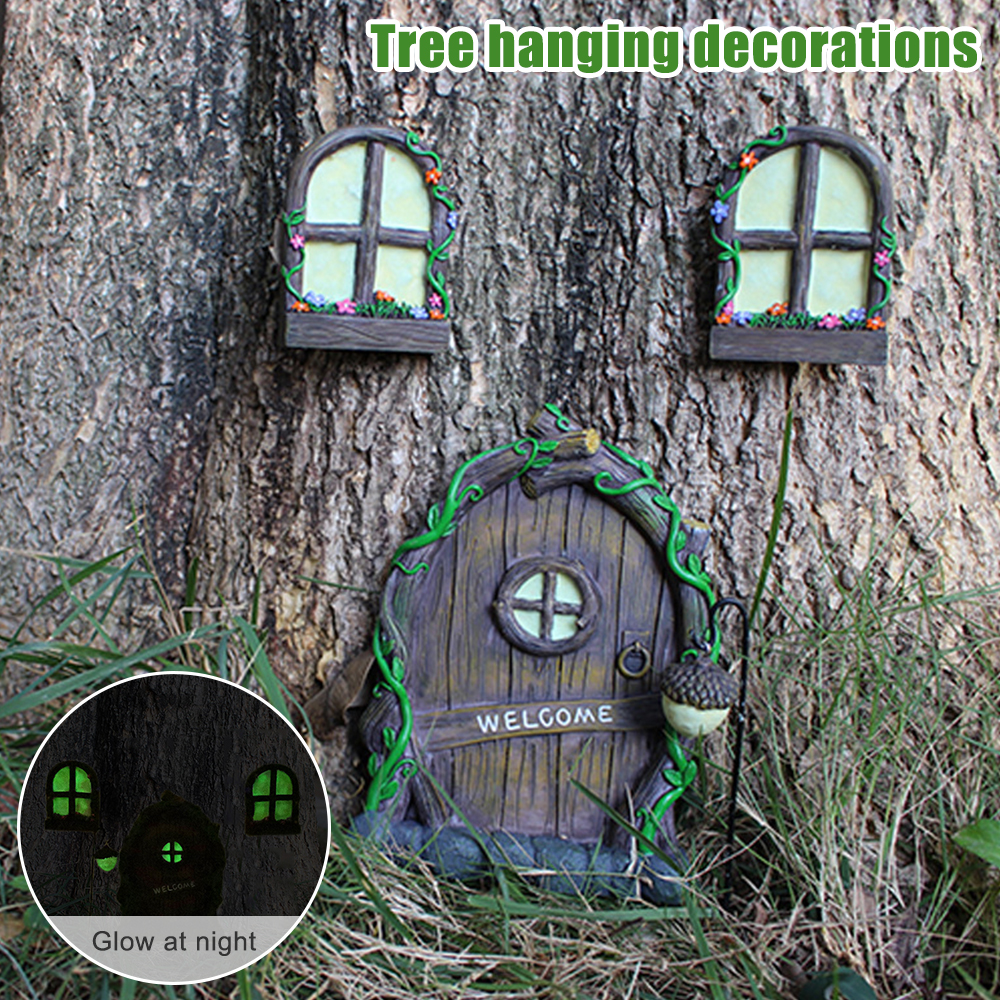 3pcs Tree Sculpture Garden Gno - Art Craft Easter 评论和价格