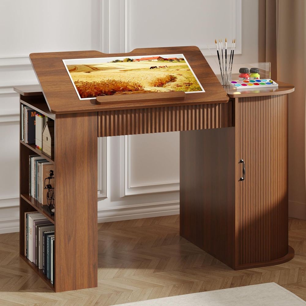 Storage Cabinet Desk with Shel - Art & Craft Paper Ideas 评论和价格