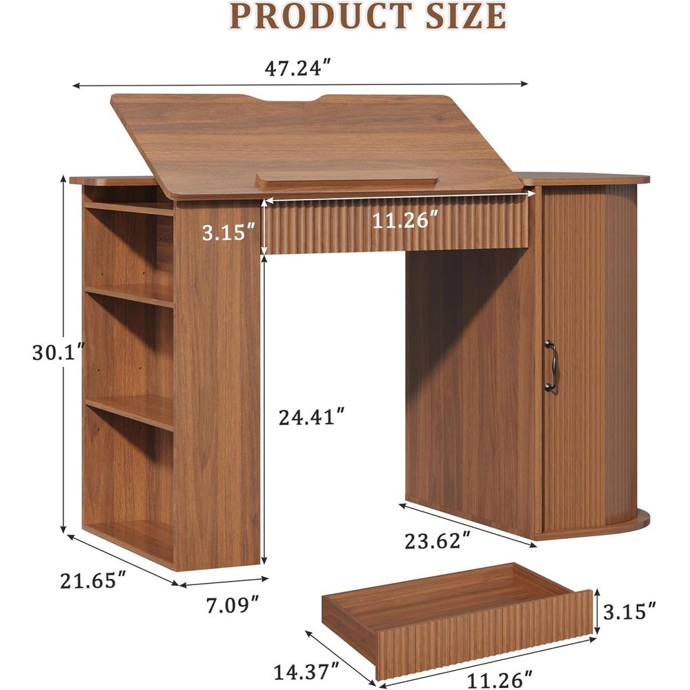 Storage Cabinet Desk with Shel - Art & Craft Paper Ideas 评论和价格