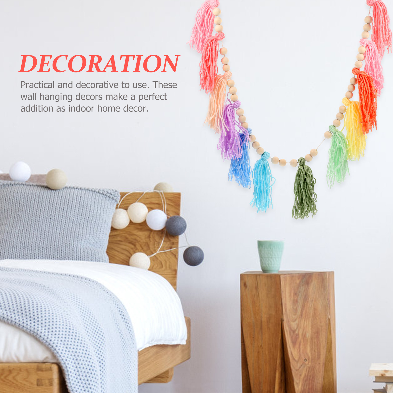 Tassel Wall Hanging Decor Cott - Art Craft Decoration 评论和价格