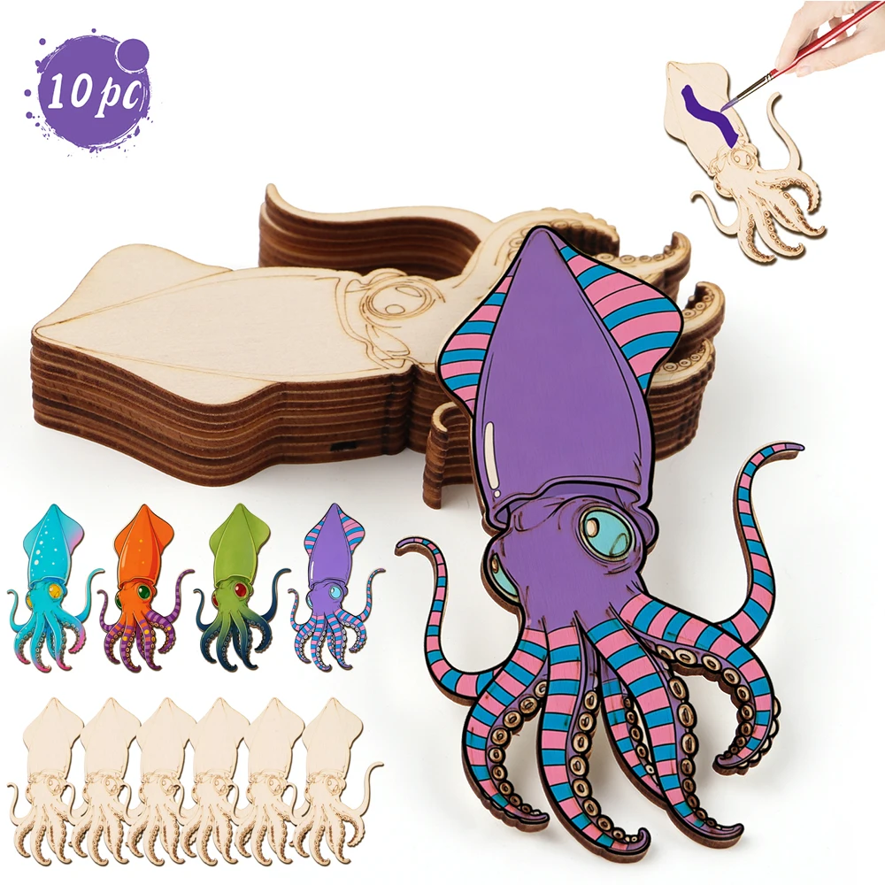 10pcs/set Unfinished Wood Craf - Art & Craft Paper Ideas 评论和价格